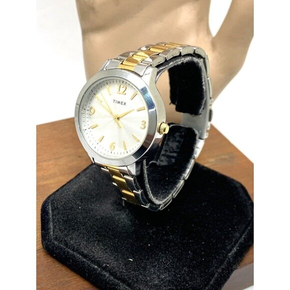 Timex Women's Watch TW2V35900 Quartz Silver Dial Two Tone Stainless Stee… - Picture 2 of 13